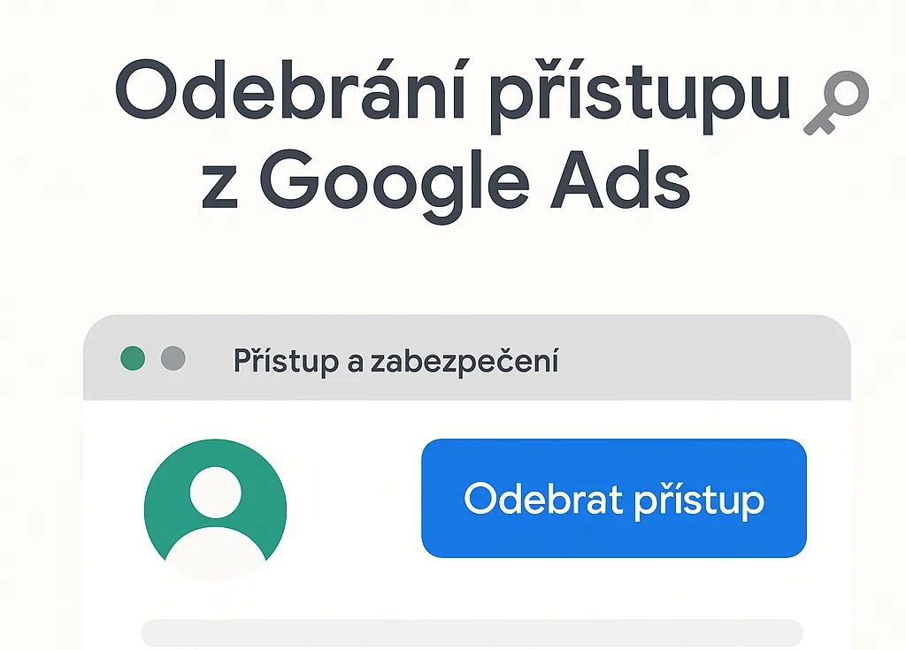 Jak odebrat klienta z MCC Google Ads, když chybí „Odebrat přístup“