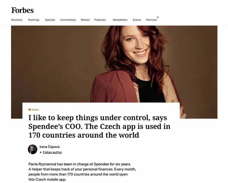 Pavla Rýznarová Forbes