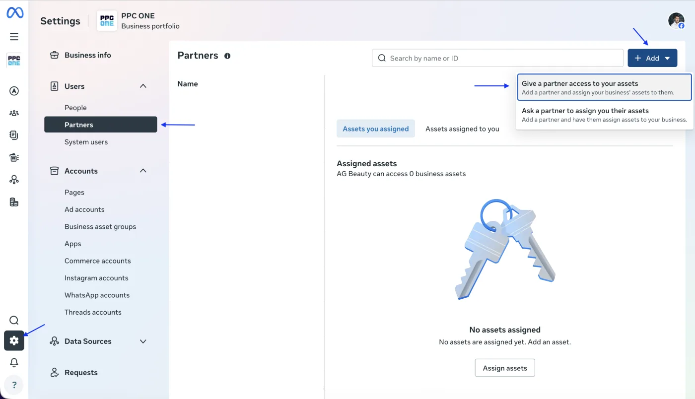 Kde nasdílet přístup do Meta Ads, návod krok za krokem